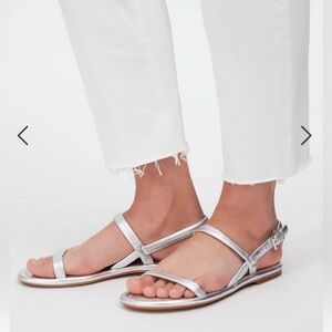 Brand new Madewell: The janine slingback sandal metallic leather, Size 8